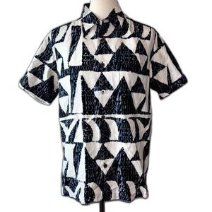 RARE Limited Edition Pili Pacific Aloha Shirt XS Silk Cotton Triangle Hawaii
